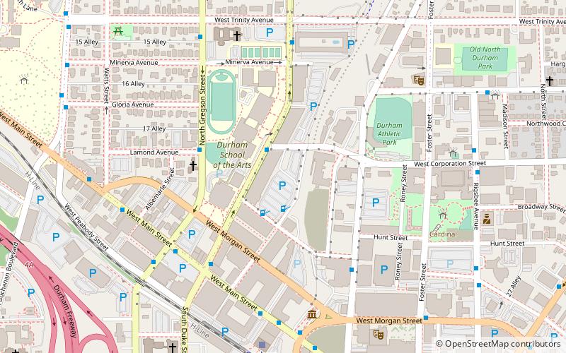 Bright Leaf Historic District location map