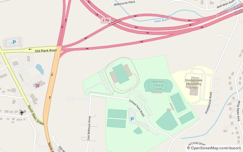 a j simeon stadium high point location map