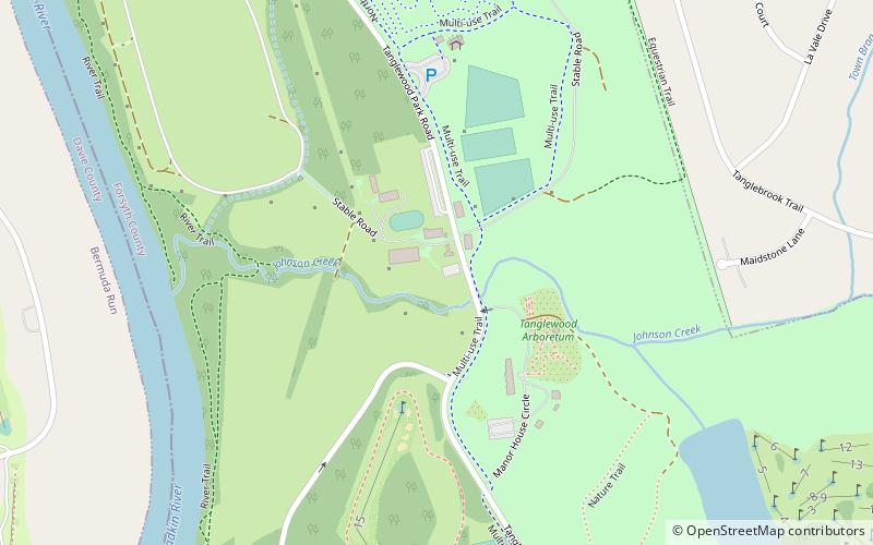 Tanglewood Park location map