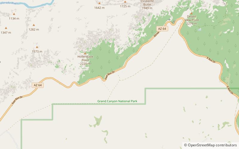 Tusayan Ruins location map