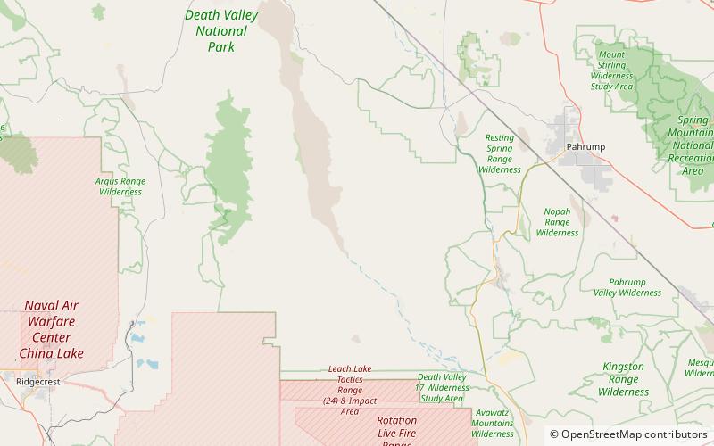 smith mountain parc national de la vallee de la mort location map