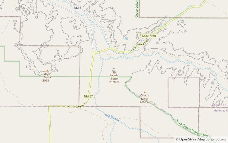 Butte de Fajada location map