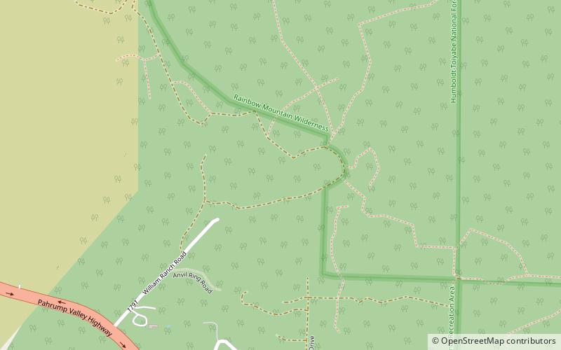 mountain springs spring mountains national recreation area location map