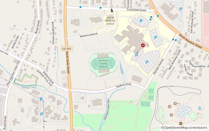 durham county stadium location map