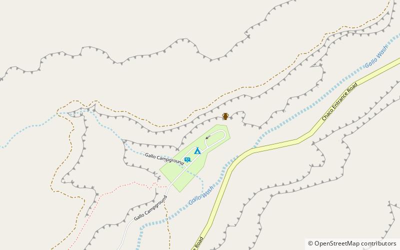 Gallo Cliff Dwelling location map