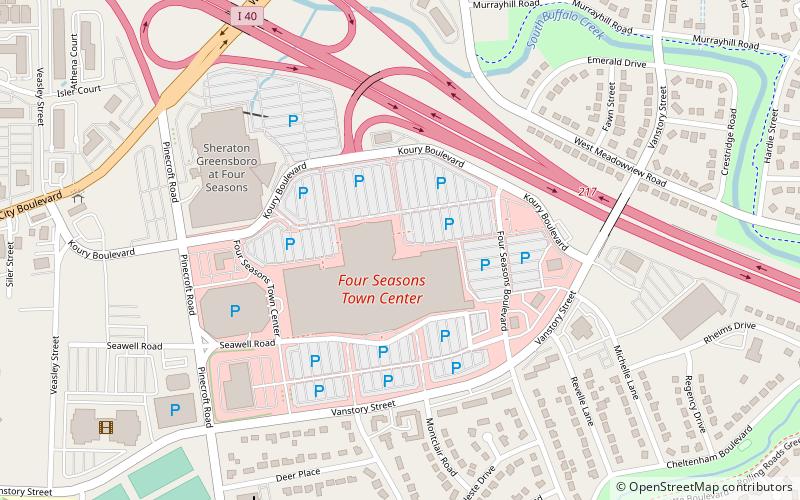 Four Seasons Town Centre location map