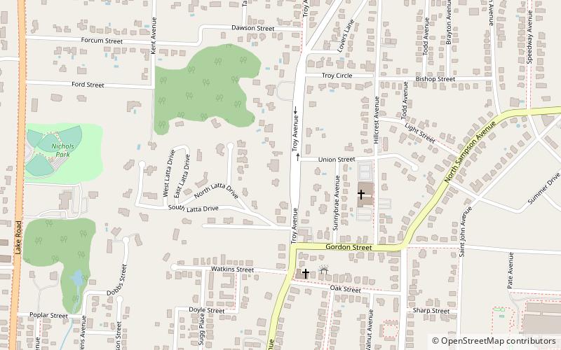 latta house dyersburg location map