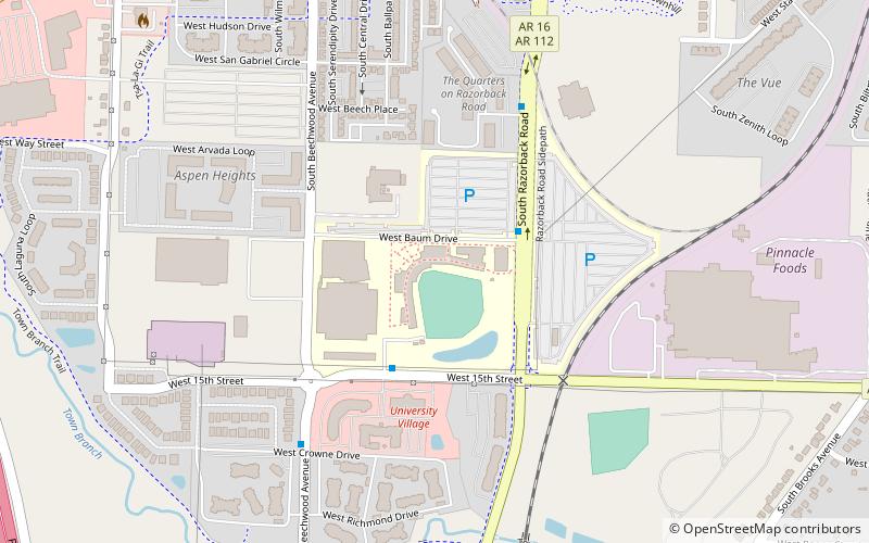 Baum Stadium location map