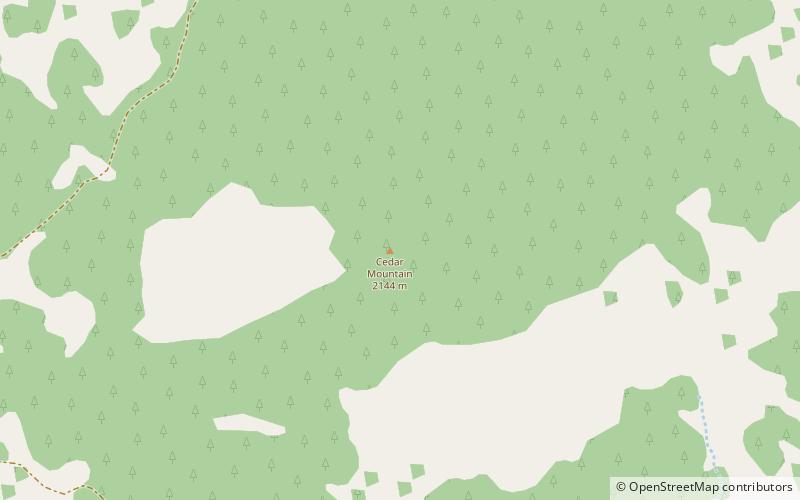 Cedar Mountain location map