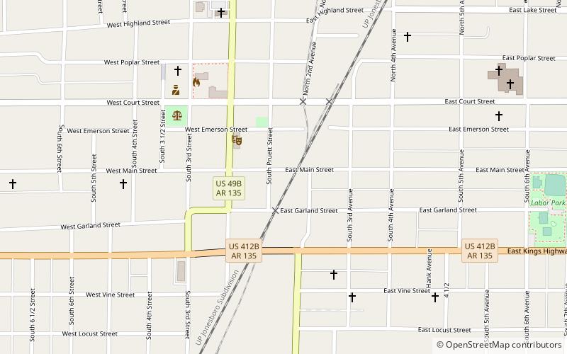 Texaco Station No. 1 location map