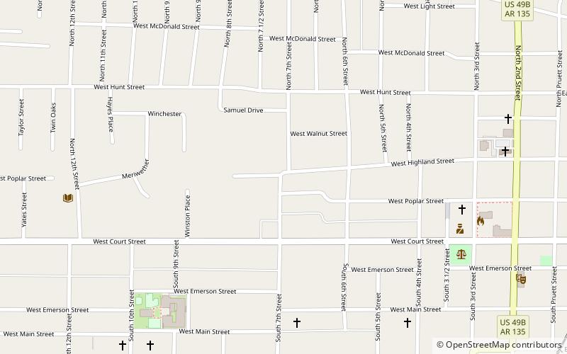 Highfill-McClure House location map