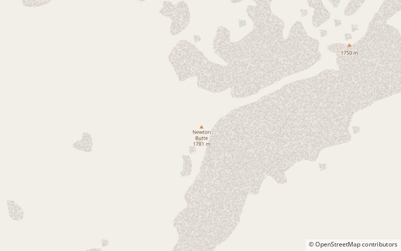 Newton Butte location map