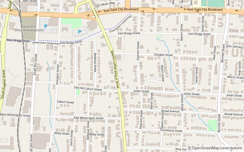 South Greensboro Historic District location map