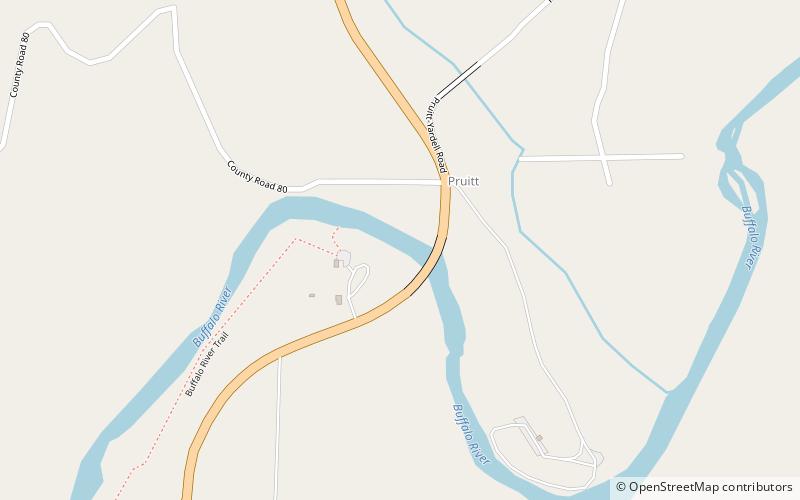 Buffalo River Bridge location map