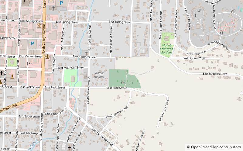 Fayetteville Confederate Cemetery location map