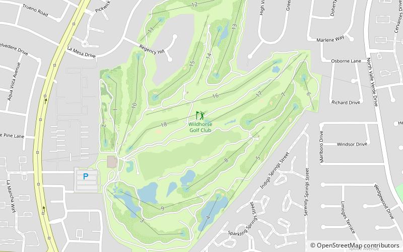 wildhorse golf club henderson location map