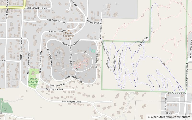 Mount Sequoyah Cottages location map