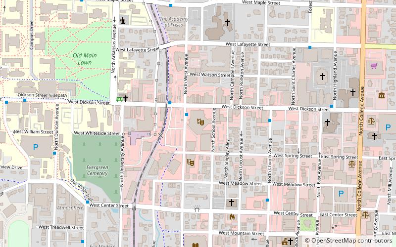 Walton Arts Center location map