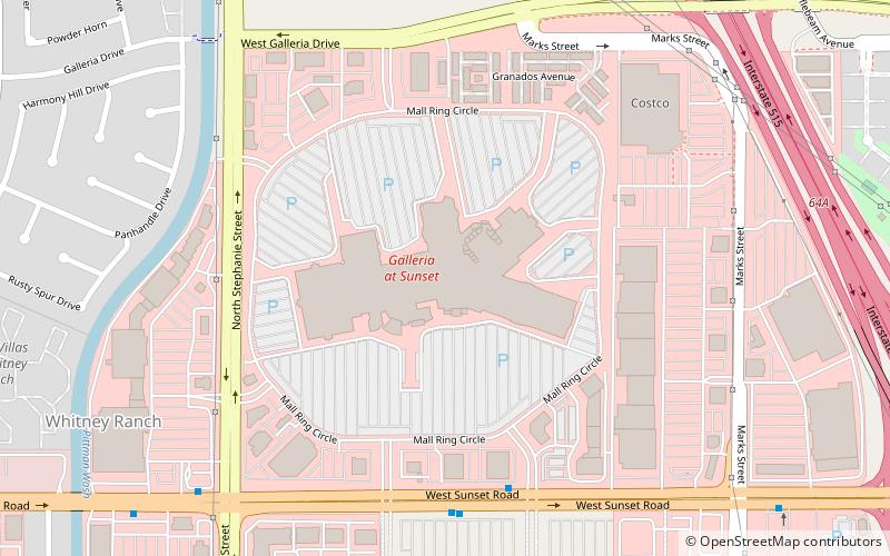 Galleria at Sunset location map