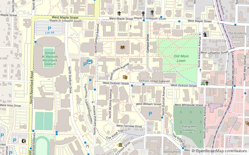 Chi Omega Greek Theatre location map