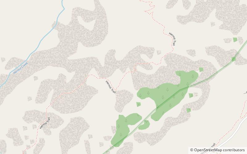 hermit canyon parque nacional del gran canon location map