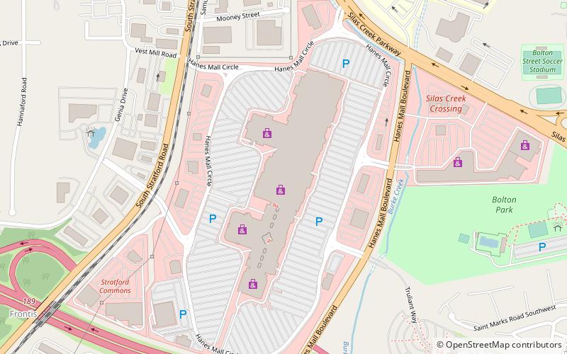 Hanes Mall location map