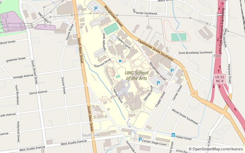 University of North Carolina School of the Arts location map