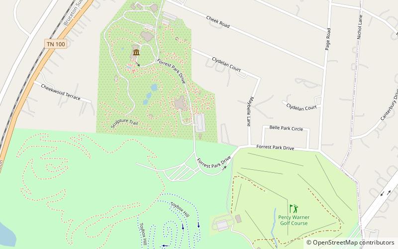 Cheekwood Botanical Garden and Museum of Art location map