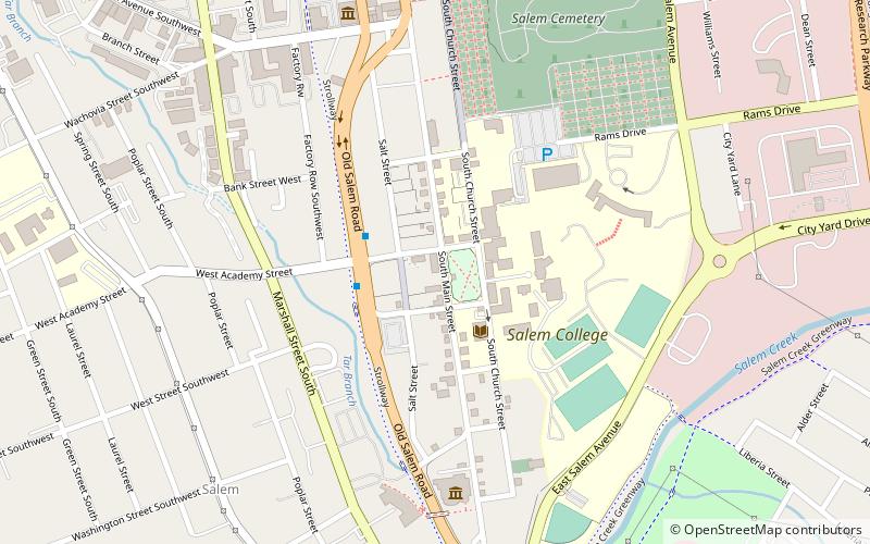 Old Salem location map