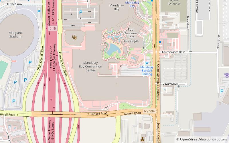 Mandalay Bay Convention Center location map