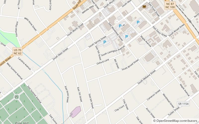 South Broad–East Fifth Streets Historic District location map