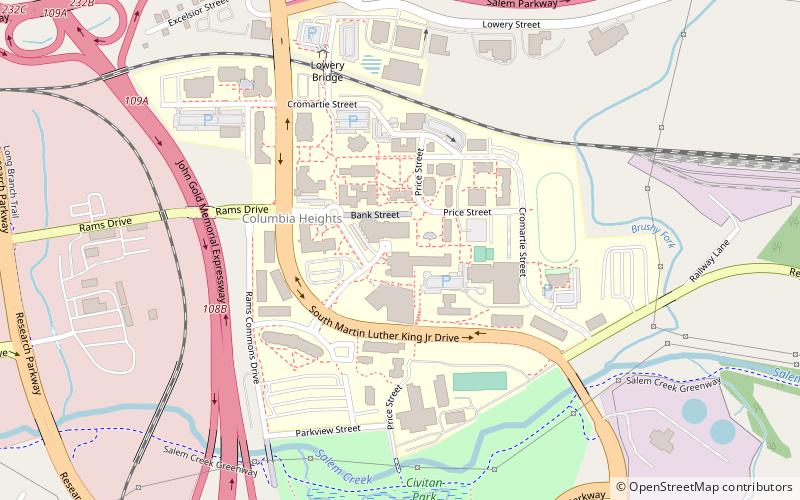 Winston-Salem State University location map