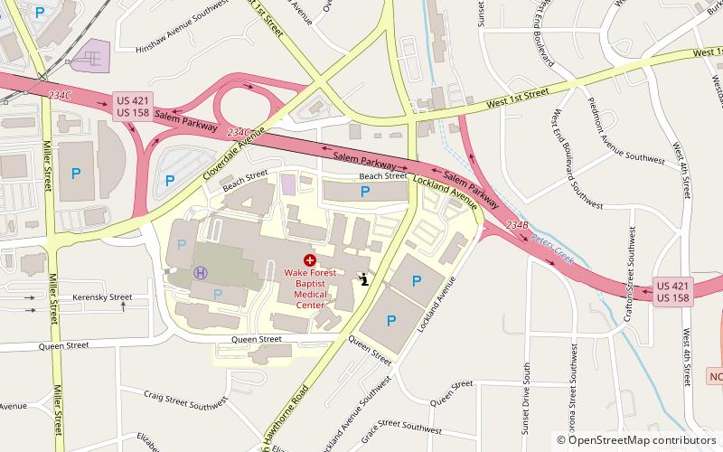 Wake Forest School of Medicine location map