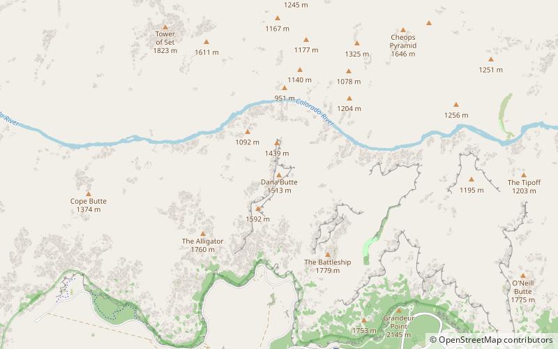 Dana Butte location map