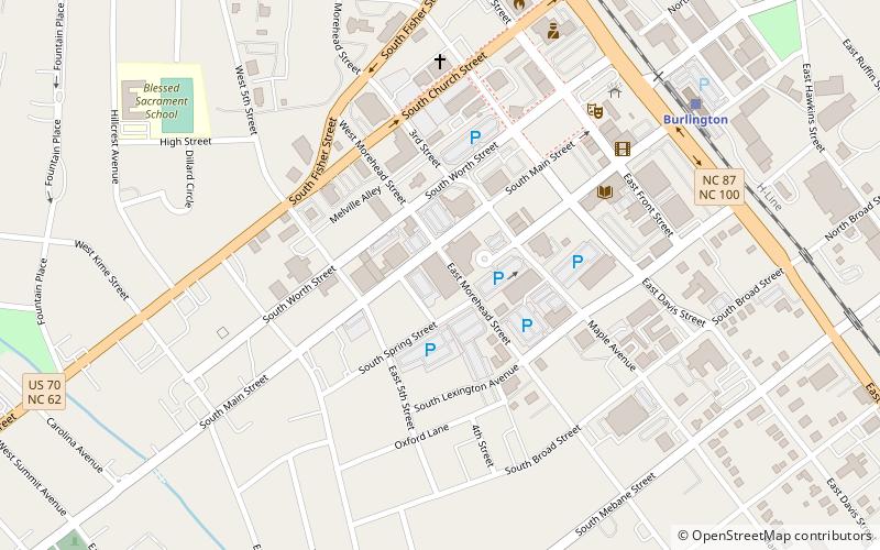 May Hosiery Mills Knitting Mill location map