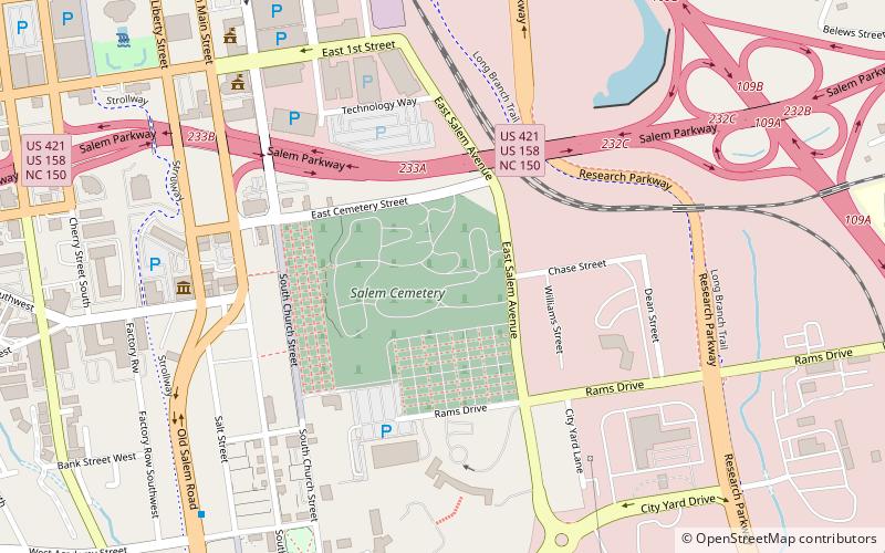 Salem Cemetery location map