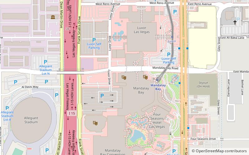 Mandalay Bay Events Center location map