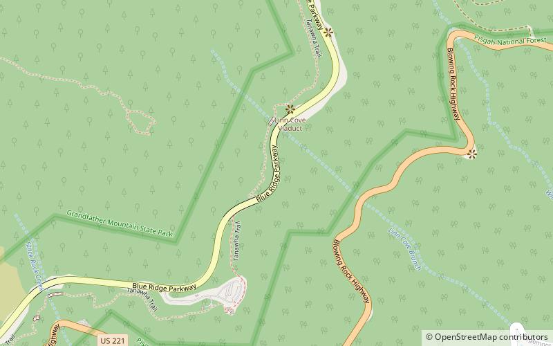 Linn Cove Viaduct location map