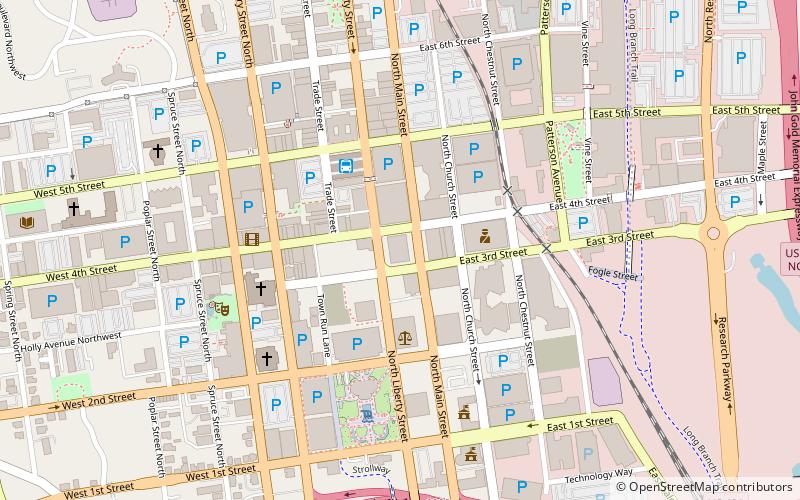 Forsyth County Courthouse location map