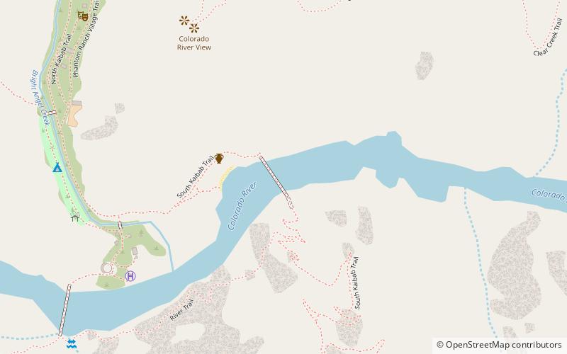 Kaibab Trail Suspension Bridge location map