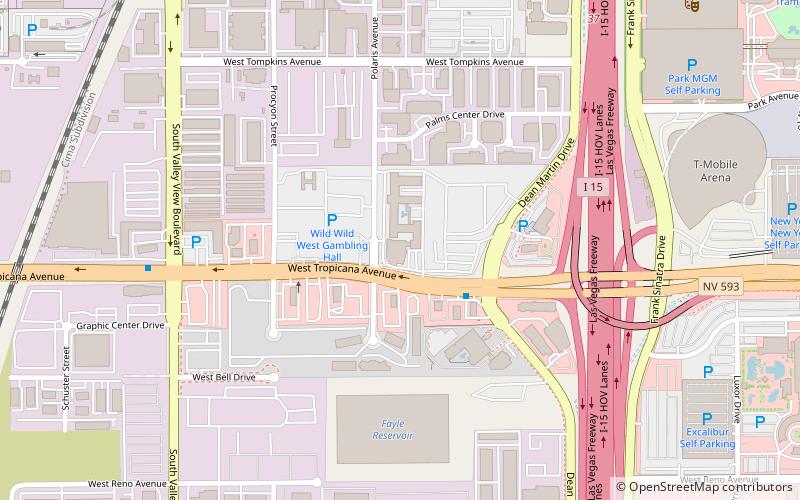 wild wild west gambling hall hotel las vegas location map