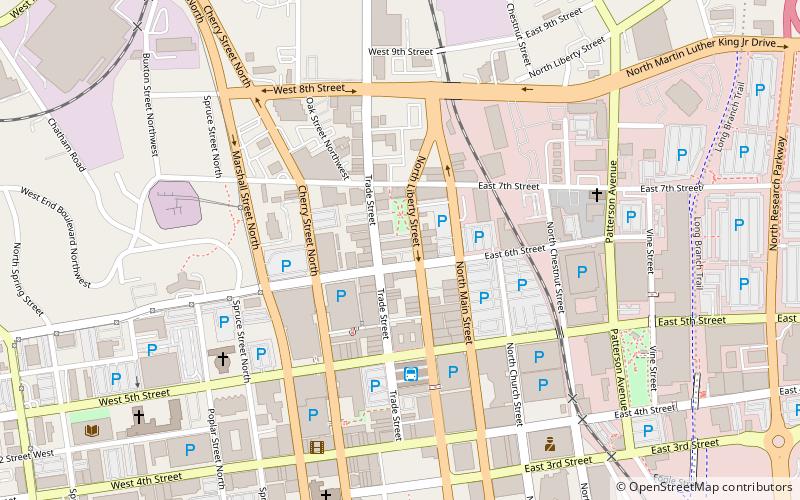 Downtown North Historic District location map