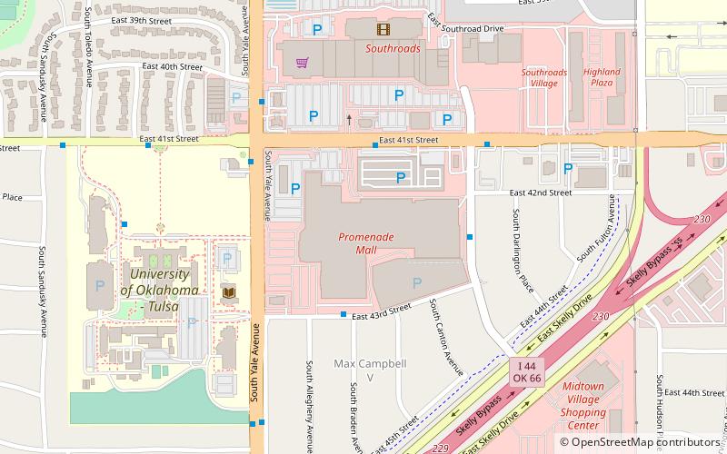 Tulsa Promenade location map