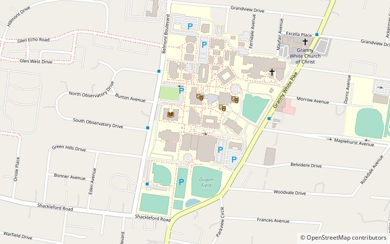 Lipscomb University location map