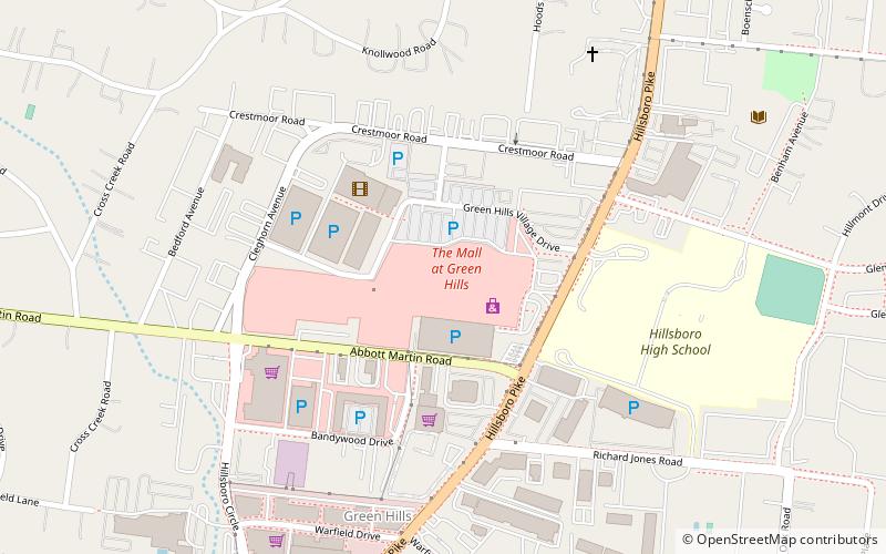 Mall at Green Hills location map