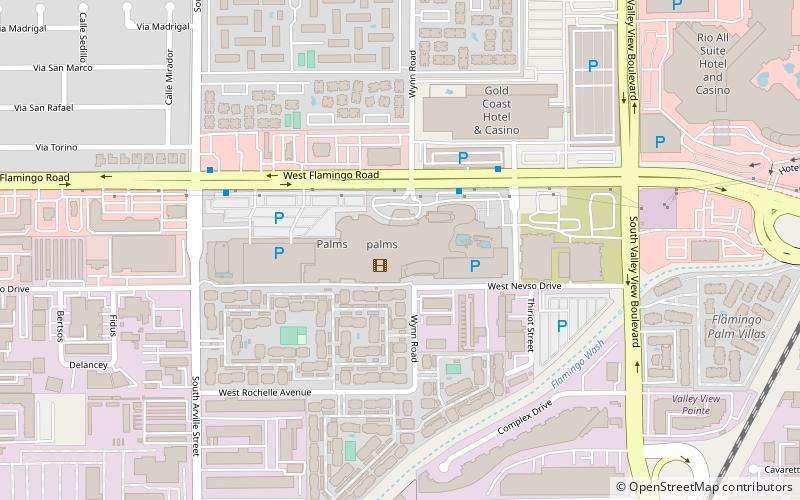 Palms Casino Resort location map