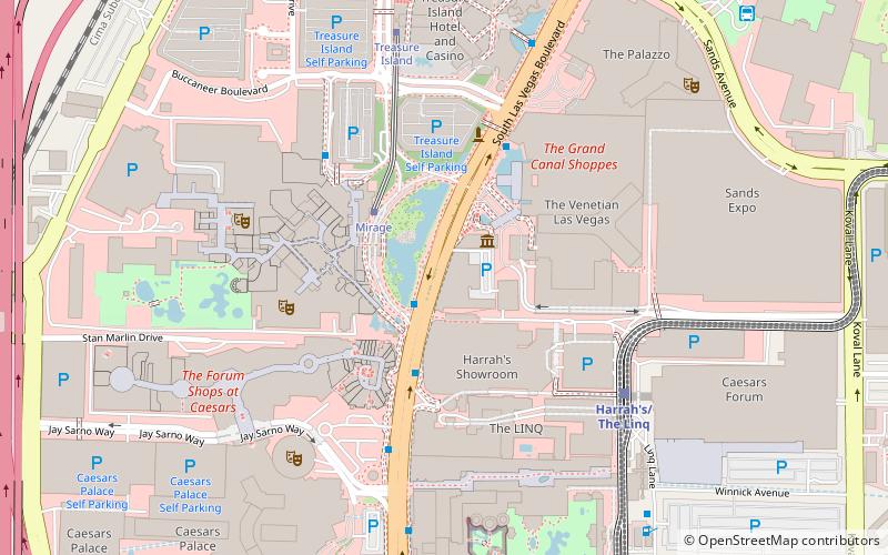 Las Vegas Boulevard location map