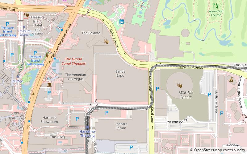 Sands Expo location map