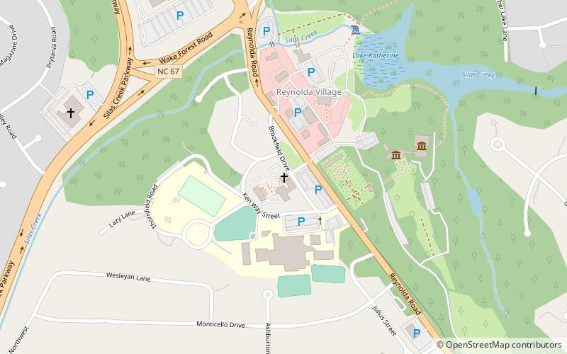Reynolda Gardens location map