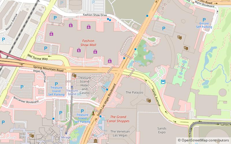 Las Vegas Walk of Stars location map